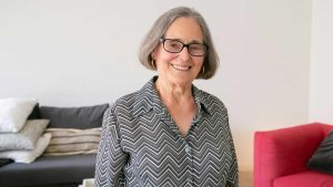 Grandmother telling her story during a life review interview.